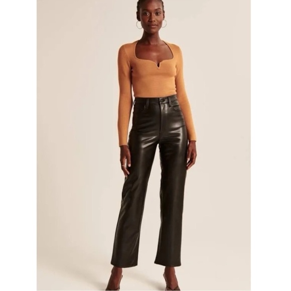 Abercrombie & fitch ankle straight high rise pant size 28 /6 - Picture 1 of 10